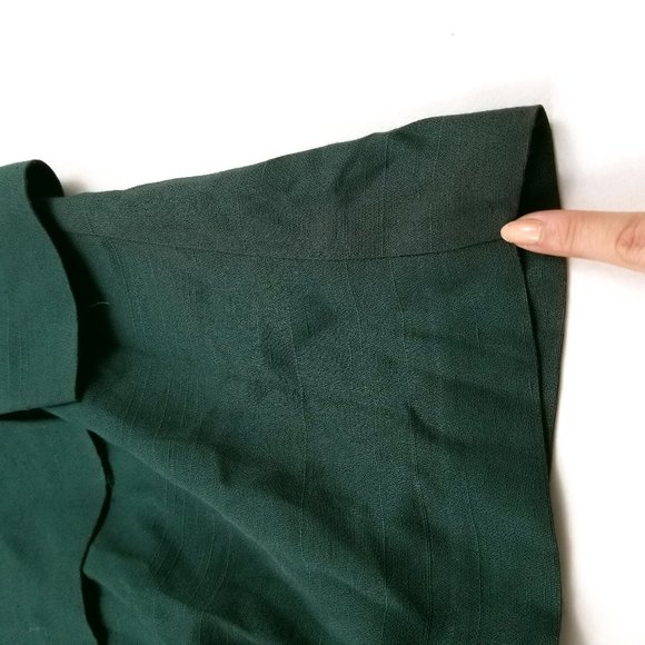 Vintage Forest Green 2-Piece Suit Dress Small 6 - Picture 9 of 16